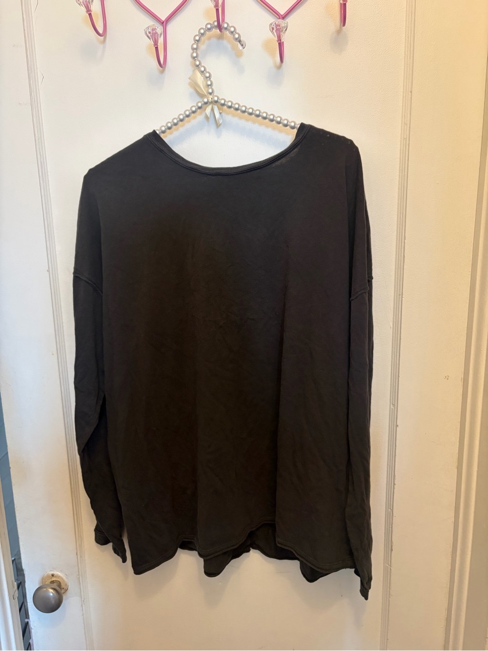 Free People navy long sleeve top Size M
